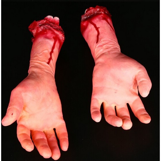 假手 血手臂 斷手(中號手) 萬聖節 高質量 仿真手 假斷手 搞怪玩具 整人玩具 cosplay【W77000402】-細節圖3