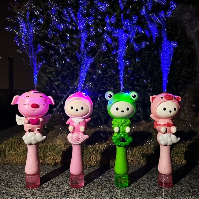 可愛動物 迷你泡泡棒 (充電款) 吹泡泡 泡泡杖 泡泡槍 兒童泡泡機 可調無聲 婚禮用【B33001901】-細節圖7