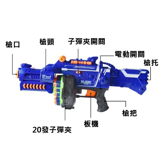 兒童玩具槍 電動軟彈槍 大號 軟彈槍 連發軟彈槍 狙擊槍 電動衝鋒槍 吸盤彈 射擊玩具【B770009】-細節圖4
