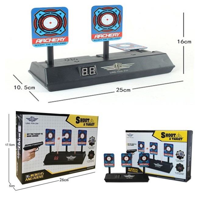 打靶玩具 電子計分標靶(LED) 電子靶 射擊靶 軟彈槍 水彈槍 射擊練習 自動復位【B77001701】-細節圖8
