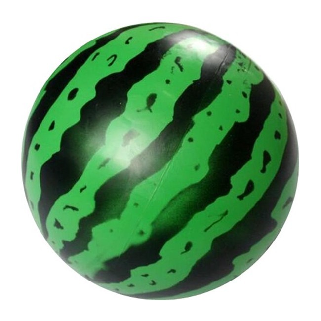 仿西瓜沙灘球 充氣式 西瓜球 (6吋) 海灘球 充氣球 橡膠球 排球 玩具球 沙灘排球【C22000401】-細節圖5