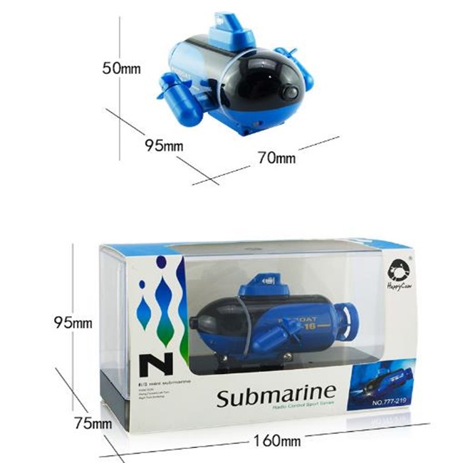 遙控潛水艇 (迷你) 潛水艇 遙控玩具 遙控模型 四通無線遙控 魚缸玩具 水族箱 遙控船【F33000201】-細節圖5