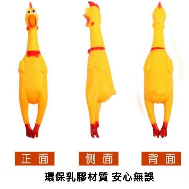 尖叫雞 慘叫雞 (小號-17cm) 發洩雞 怪叫雞 咕咕雞 啾啾雞 整人玩具 狗玩具 舒壓玩具【G11006502】-細節圖4