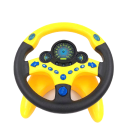 抖音 副駕駛方向盤 360度旋轉 有底座 兒童方向盤 模擬駕駛遊戲 警車 消防車 方向盤玩具【G11008901】-規格圖9