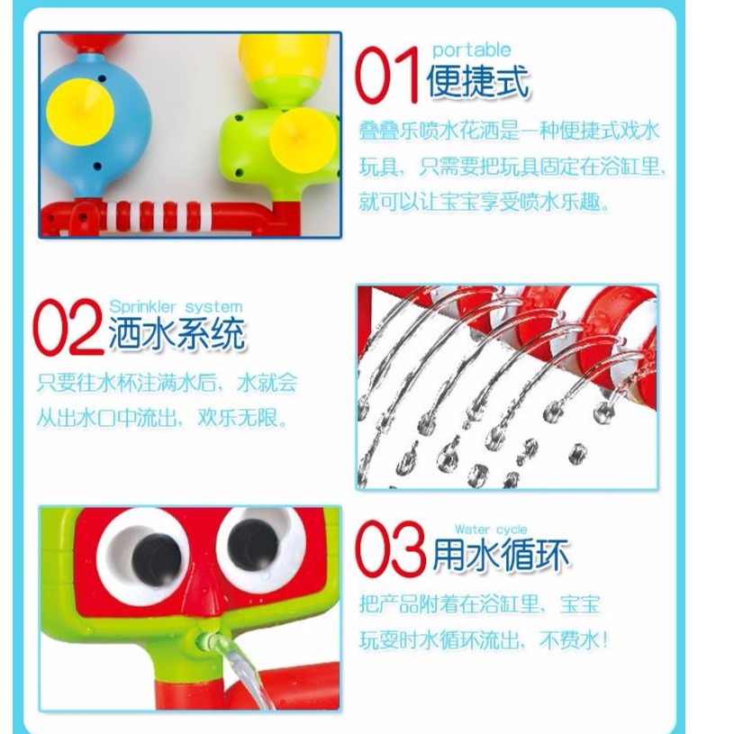 洗澡 轉轉樂 洗澡玩具 轉轉樂 戲水玩具 浴室玩具 浴室戲水 轉轉樂水車 流水機關【G33002301】-細節圖4