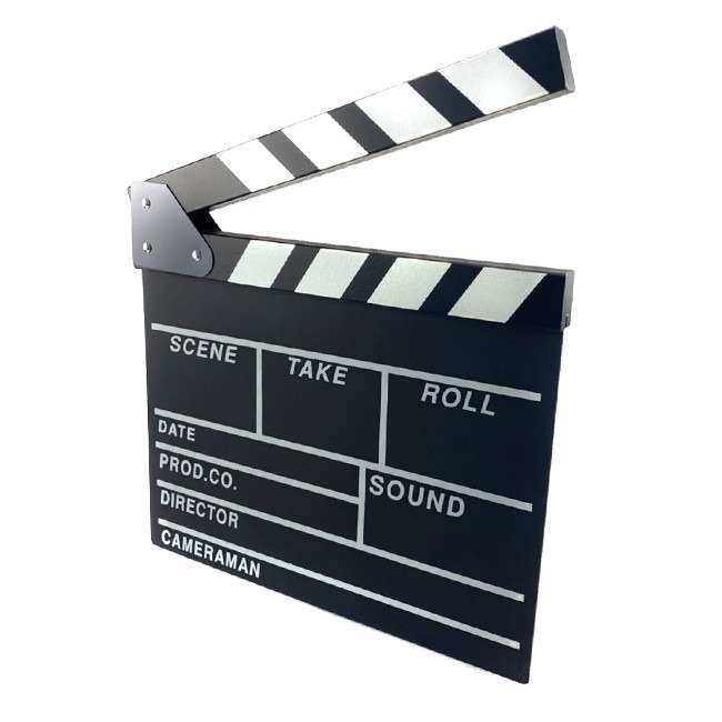 導演板 打板 (大號款) 打版拍攝 場記板黑板 場記 木質 中英文 電影場記板 電影打板【G33003101】-細節圖7