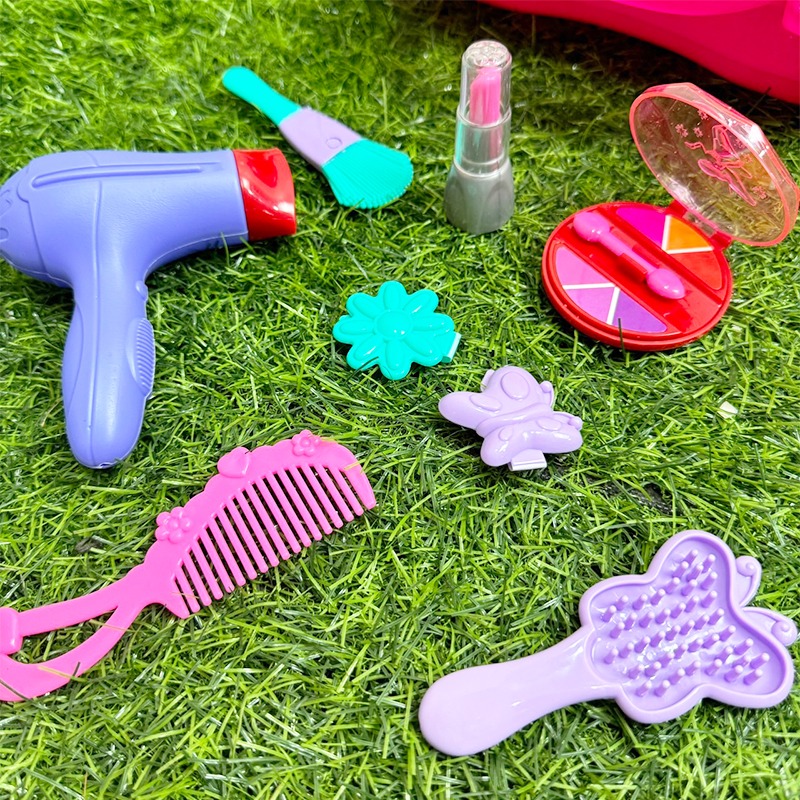 家家酒 化妝台 梳妝家家酒 梳妝台手提箱 小魔女家家酒 手提箱玩具組 家家酒玩具 家家酒【G44001703】-細節圖8