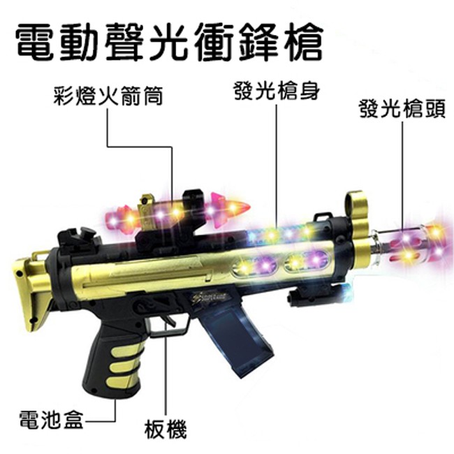 AK47 衝鋒槍 玩具槍 聲光音樂 紅外線 絕地求生 吃雞 步槍 電動槍 COSPLAY【G55000601】-細節圖5