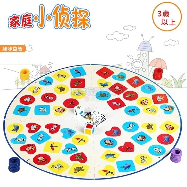 反應訓練賽 (1704) 小偵探遊戲 仁博 腦力大作戰 放大鏡遊戲 親子桌面遊戲 桌遊 益智玩具【G66001704】-細節圖2