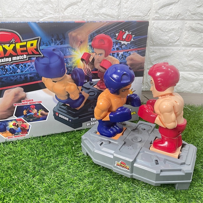 拳擊遊戲機 拳擊爭霸賽 拳王比賽 桌遊 擂台爭霸 雙人對戰 體感拳擊 紅白對抗 對打電動【G66007001】-細節圖7