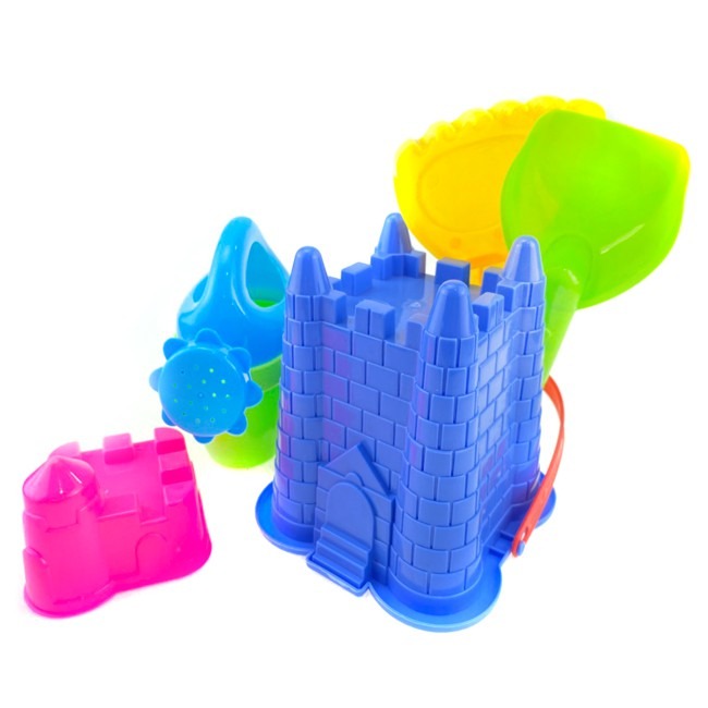 (小號 - 5件) 沙灘桶 沙灘工具 迷你挖砂組 砂灘筒 海灘工具 挖沙工具 挖砂玩具【G77000201】-細節圖2