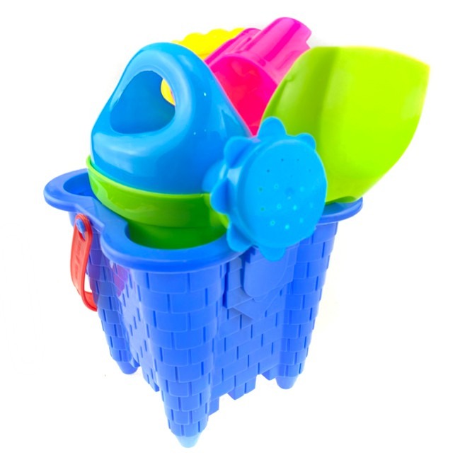 (小號 - 5件) 沙灘桶 沙灘工具 迷你挖砂組 砂灘筒 海灘工具 挖沙工具 挖砂玩具【G77000201】-細節圖5