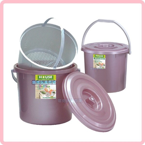 廚餘桶(大) 分類筒 腳踏式 回收桶 垃圾桶 MIT 腳踏式 大型 塑膠桶 紙簍 SGW17【H22001202】-細節圖3