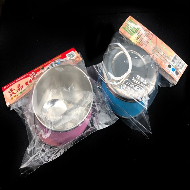 奕品 兒童碗 雙層隔熱碗(不銹鋼蓋) 兒童餐具 隔熱飯碗 台製 #304 不鏽鋼 餐具【H33003801】-細節圖6