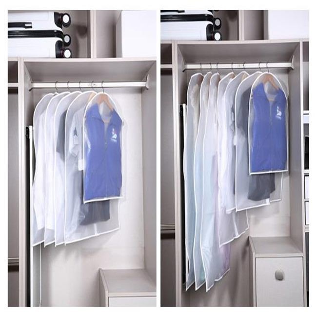 PEVA 防塵袋 透明防塵套 防塵套(拉鍊款) 80-120cm長 防塵袋 收納袋 西裝套 洗衣店【H550040】-細節圖8