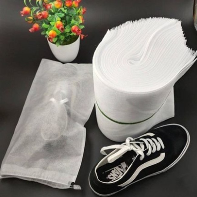 防塵袋 客製化LOGO 不織布防塵套(10入) 束繩收納袋 鞋包收納袋 不織布鞋套 包包套 束口袋【H550050】-細節圖6