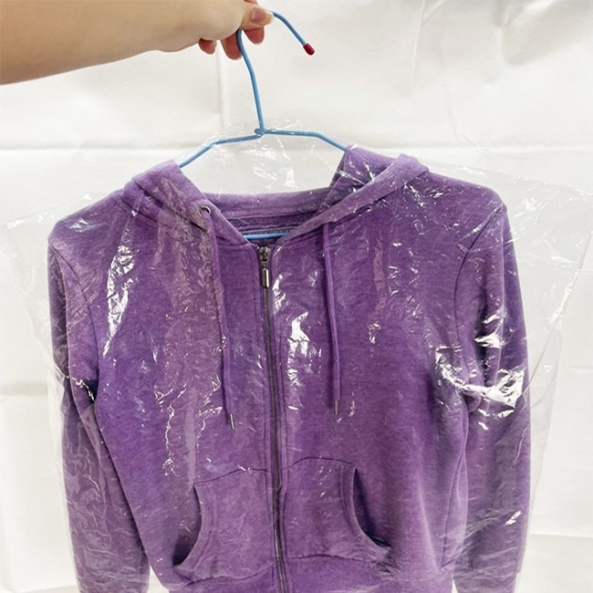 洗衣店 加厚PE 衣物防塵套(10入) 90-120cm 防塵袋 收納袋 西裝套 洋裝 衣物送洗【H550059】-細節圖9