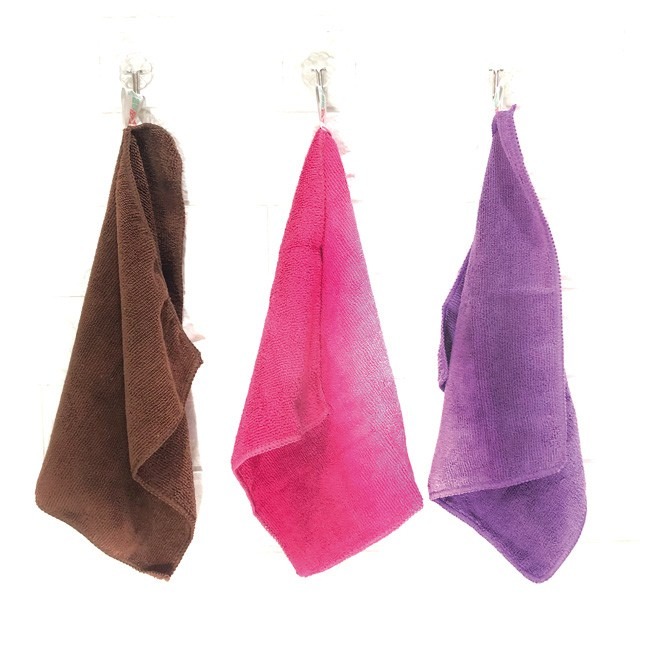 超細纖維抹布 擦拭巾(3入) 擦車布 玻璃擦拭布 超細纖維 洗車布 擦拭布 方巾 吸水毛巾【H66000101】-細節圖6