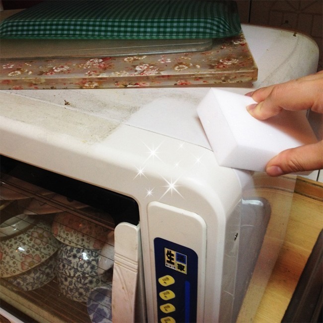 家潔 德製 神奇海綿 高科技海綿 免清潔劑 奈米纖維 魔術海綿 去污 洗碗海綿【H66000301】-細節圖3