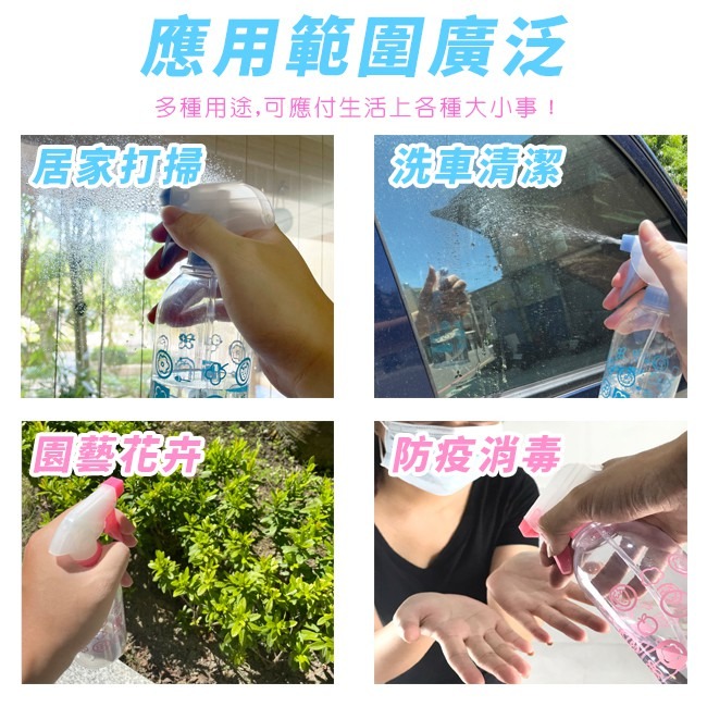 台灣製 噴霧器 噴灑器 園藝(隨身瓶) 透明罐 噴酒精 防疫消毒 花灑 噴頭可調節 噴霧 澆水【H770005】-細節圖6