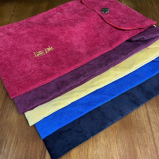 經書袋 書套 絨布書袋(5款) 經書套 佛經袋 書套 宗教商品 手抄經文 法寶袋 平板套 收納袋【M770001】-細節圖9