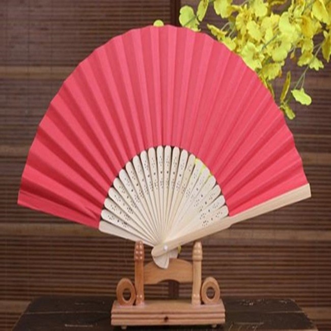 空白扇 空白紙扇 紙扇 (21cm/小號) 結婚扇 表演扇 葬禮扇 畫畫扇 手工扇【T110002】-細節圖4