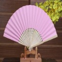 空白扇 空白紙扇 紙扇 (21cm/小號) 結婚扇 表演扇 葬禮扇 畫畫扇 手工扇【T110002】-規格圖7