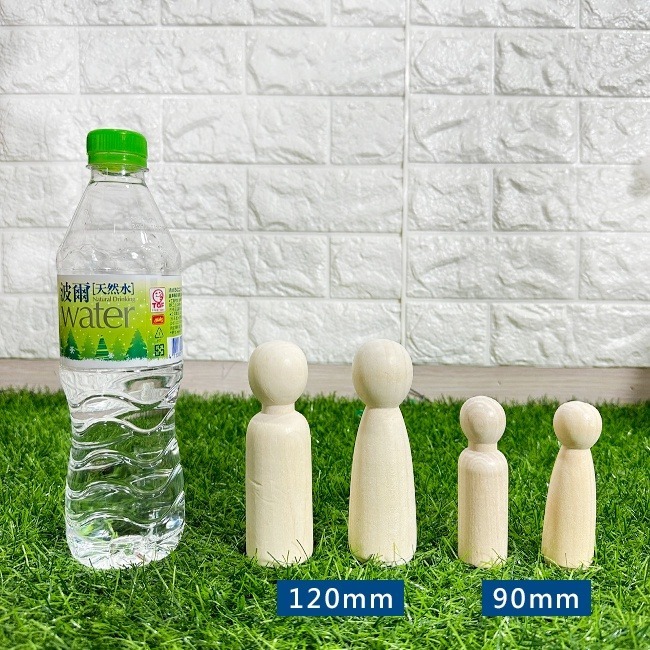 彩繪 木頭人 (大號) 木偶大人 畫畫木頭人 DIY 小木人 木偶人 木芥子 木頭玩具 美勞玩具【T11005】-細節圖5