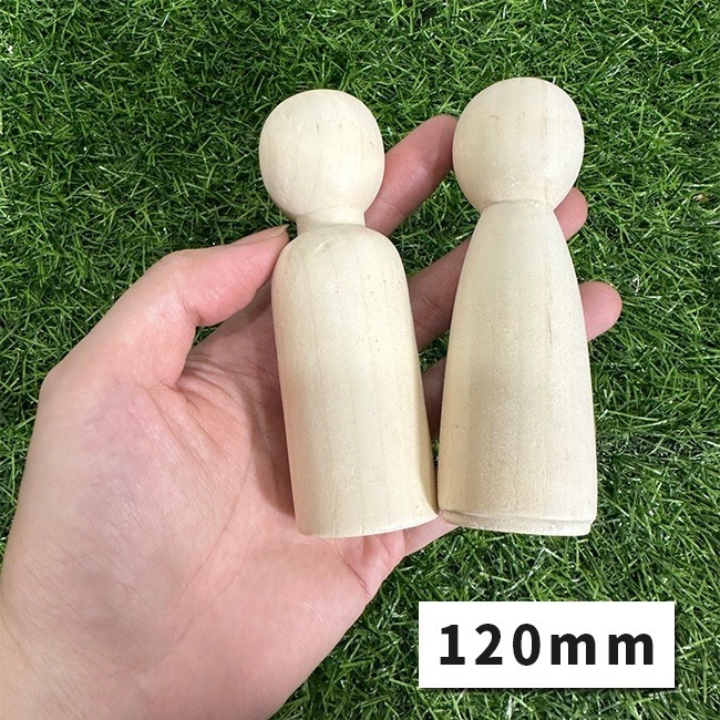 彩繪 木頭人 (大號) 木偶大人 畫畫木頭人 DIY 小木人 木偶人 木芥子 木頭玩具 美勞玩具【T11005】-細節圖6