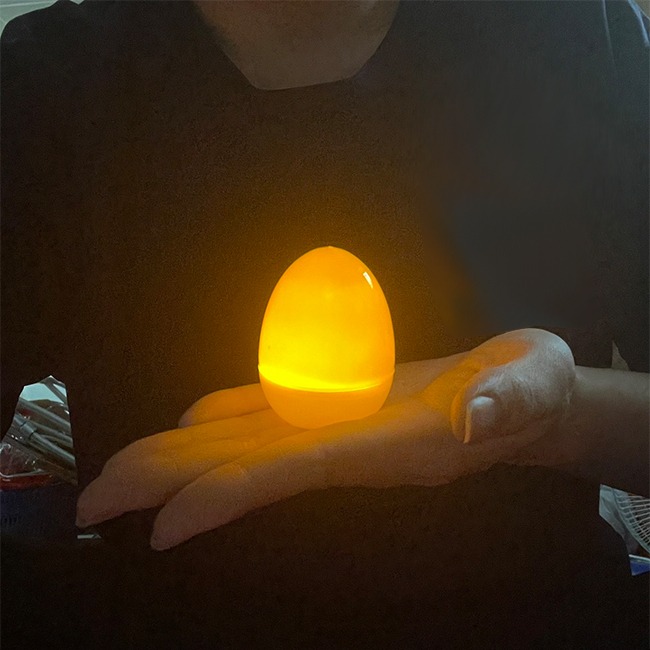 復活節 LED 塑膠彩蛋 發光彩蛋殼 空白蛋 扭蛋殼 DIY 造型蛋燈 小夜燈 蠟燭燈【T11006001】-細節圖8