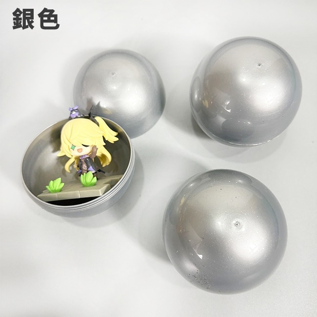 大號扭蛋殼 轉蛋 (10cm 黑金銀) 夾娃娃機 扭蛋機 蛋殼 彩色蛋殼 扭蛋 抽獎扭蛋 空蛋殼【T110061】-細節圖5