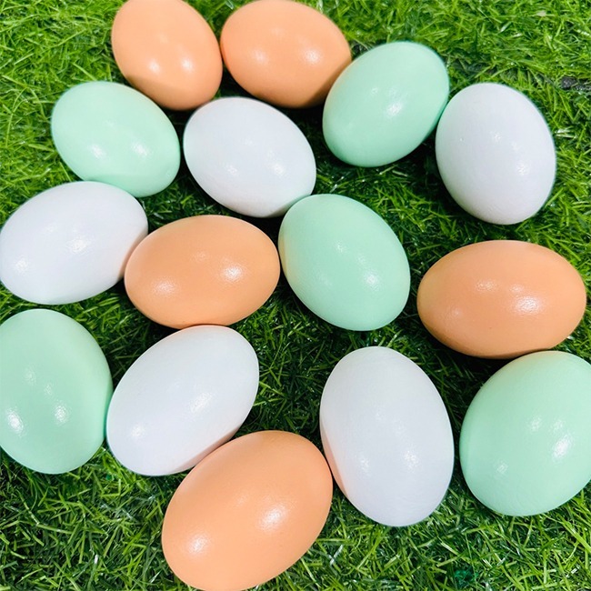 空白蛋 木頭蛋 (乾料) 彩繪蛋 木製雞蛋 實心木蛋 畫畫蛋 仿真雞蛋 鴨蛋 土雞蛋 木製玩具 【T110062】-細節圖9