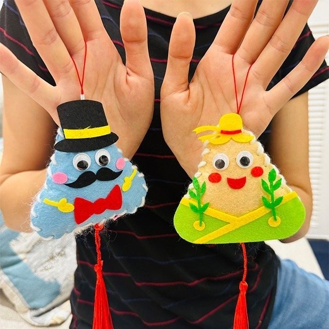 端午節 DIY 肉粽 香包 手作包 不織布粽子 手作材料包 手工香囊 手工粽子 美勞 端午吊飾【T11006301】-細節圖7