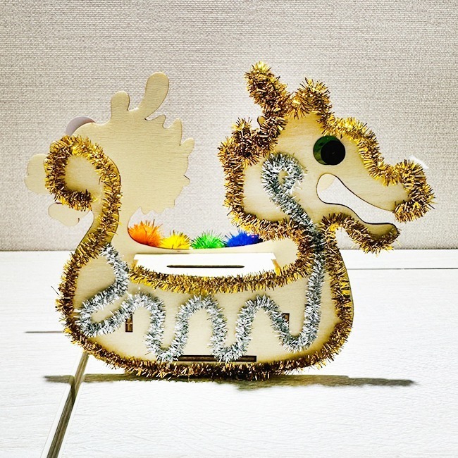 端午節 DIY 龍舟 存錢筒 木製龍舟 滑龍舟 手作材料包 賽龍船 手工帆船 美勞 端午節擺飾【T110065】-細節圖9