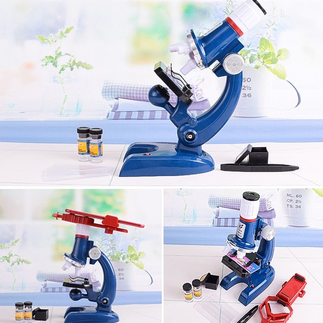 兒童 顯微鏡 (含手機支架) 生物顯微鏡 放大鏡 生物科學 細胞 科學玩具 實驗 DIY【T33001301】-細節圖6