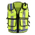 警用 戰術背心 反光衣 雙色網格 反光背心 巡守隊 工程背心 救護 指揮交通 施工 警消【T99001301】-規格圖8