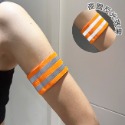 運動手環 反光臂帶 反光手環 臂環(5色) 發光手環 安全臂帶 手臂帶 夜跑用 騎行 夜間安全【T990024】-規格圖9