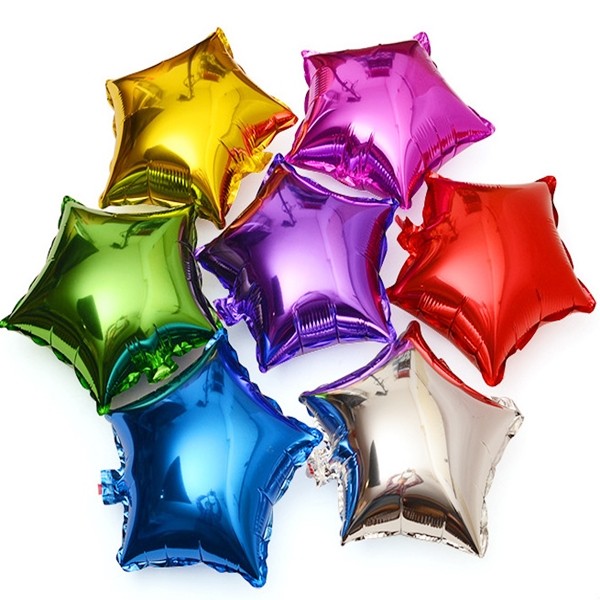 五角星星 鋁箔18吋 星星 五芒星 五角星款(45CM) 鋁箔氣球 空飄氣球 告白氣球 生日派對【P110060】-細節圖3