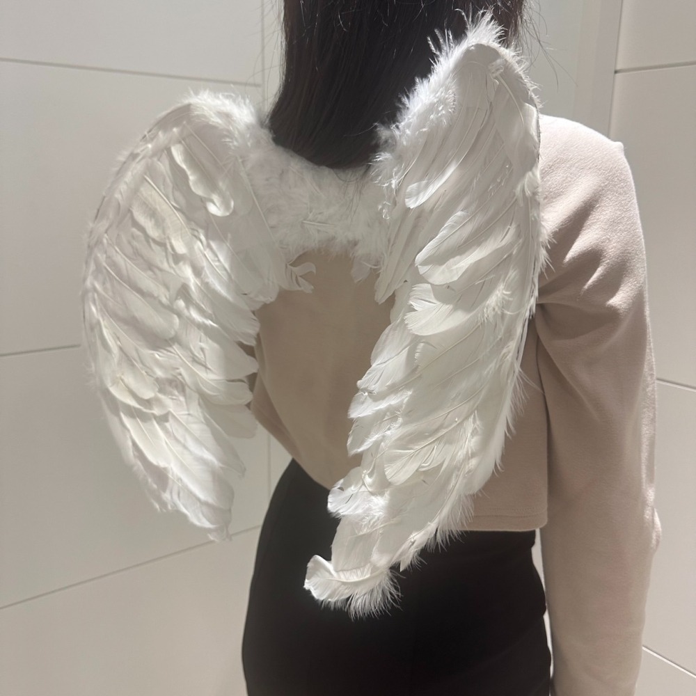 (中號) 成人裝扮 翅膀 羽毛翅膀天使翅膀 天使愛心 萬聖節/聖誕節/角色扮演 配件 道具【P22000】-細節圖5