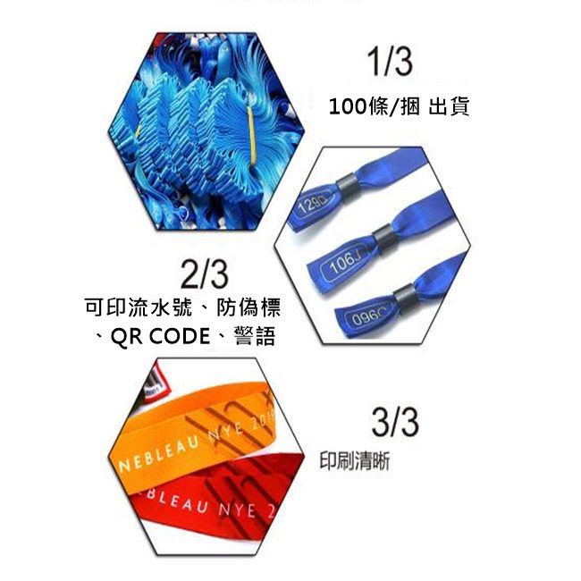 客製化 手環織帶 一次性識別手環 活動手環 一次性腕帶 識別帶 緞帶 尼龍帶 織帶 識別手環【S220002】-細節圖6