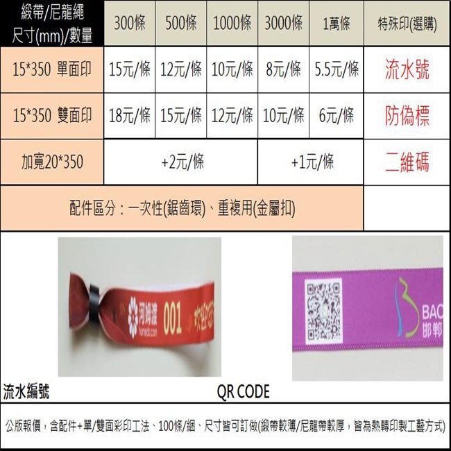 客製化 手環織帶 一次性識別手環 活動手環 一次性腕帶 識別帶 緞帶 尼龍帶 織帶 識別手環【S220002】-細節圖9