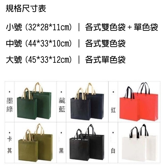 客製化 不織布提袋 覆膜袋(中號) 印刷 橫式有底有側 環保袋 手提袋 購物袋 禮贈品 不織布提袋【S330030】-細節圖3