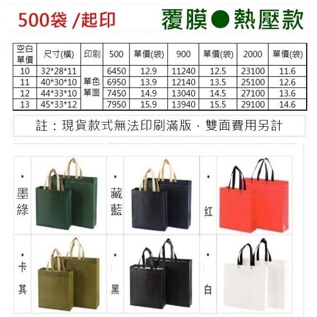 客製化 不織布提袋 覆膜袋(中號) 印刷 橫式有底有側 環保袋 手提袋 購物袋 禮贈品 不織布提袋【S330030】-細節圖5