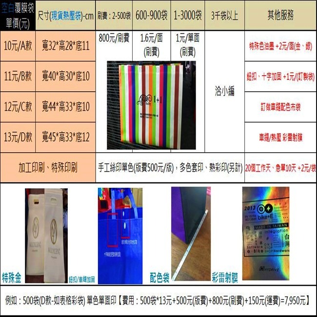 客製化 不織布提袋 覆膜袋(中號) 印刷 橫式有底有側 環保袋 手提袋 購物袋 禮贈品 不織布提袋【S330030】-細節圖6