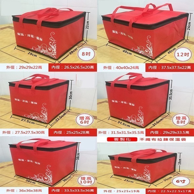 保溫袋 客製化 保冷袋 不織布(拉鍊款) 覆膜購物袋 LOGO印刷 保冰袋 鋁箔保溫袋 禮贈品【S3300】-細節圖4