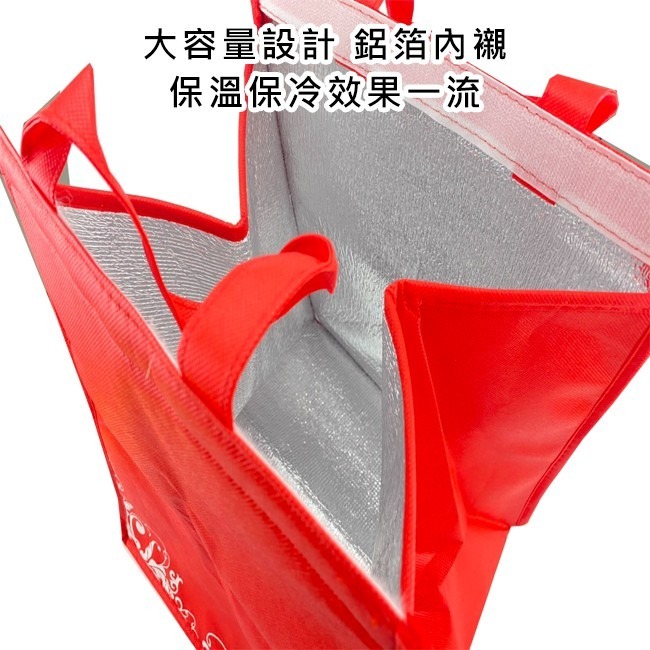 客製化 保溫袋(魔術貼) 保冷袋 不織布 覆膜購物袋 LOGO印刷 保冰袋 鋁箔保溫袋 禮贈品 【S3300】-細節圖7