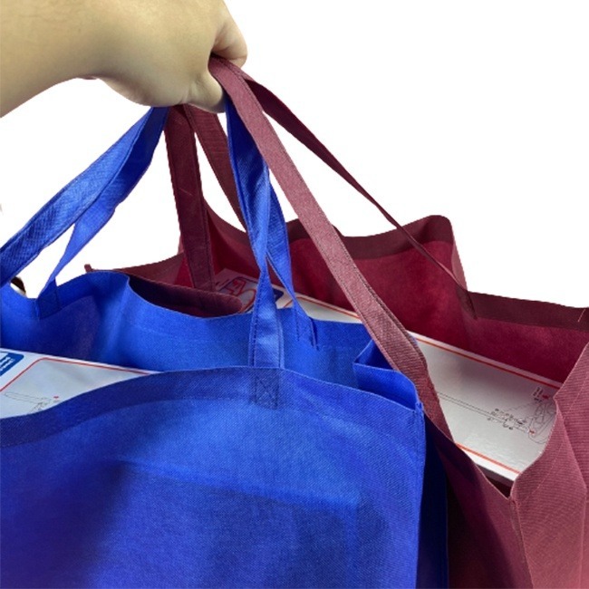加大 不織布提袋 (雙色) 肩背 洗衣袋 有底有側袋 環保袋 手提袋 購物袋 禮贈品 背袋 側背袋【S3300】-細節圖6