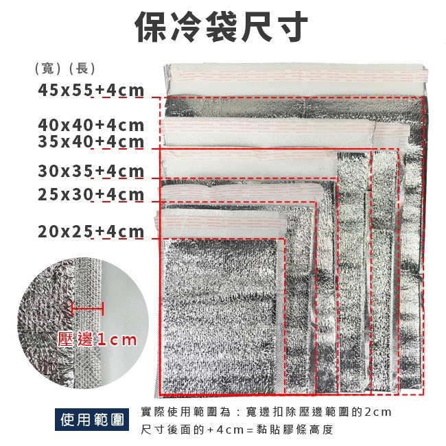 保麗龍 一次性 保冷袋 鋁箔保溫袋 加厚 保冰袋 客製化 鋁箔袋 包裝袋 外送袋 冷藏袋【S330134】-細節圖3