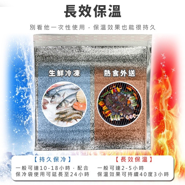 保麗龍 一次性 保冷袋 鋁箔保溫袋 加厚 保冰袋 客製化 鋁箔袋 包裝袋 外送袋 冷藏袋【S330134】-細節圖4