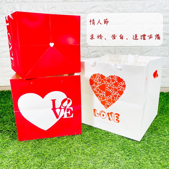 紙袋 四方底(6款) 手提紙袋 鮮花袋 禮品袋 蛋糕袋 手提袋 環保袋 購物袋 伴手禮 情人節【S330144】-細節圖7